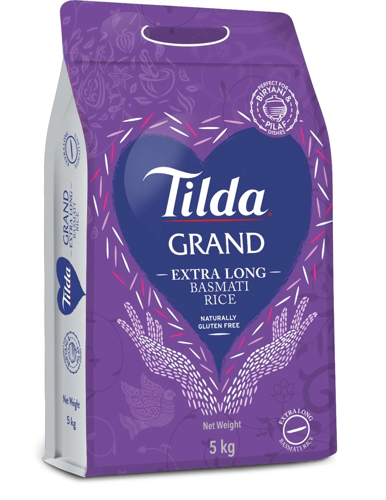 TILDA GRAND EX LONG SELLA BASMATI RICE 5 KG